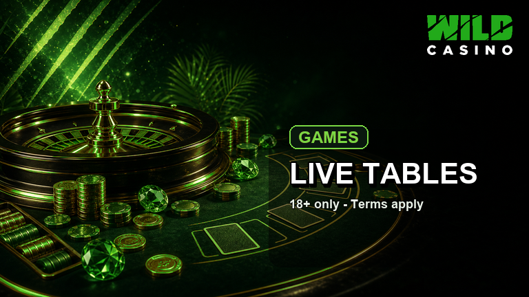 Wild Casino roulette blackjack and live table room