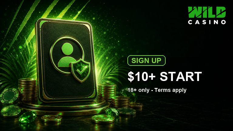 Wild Casino sign up account and welcome spins